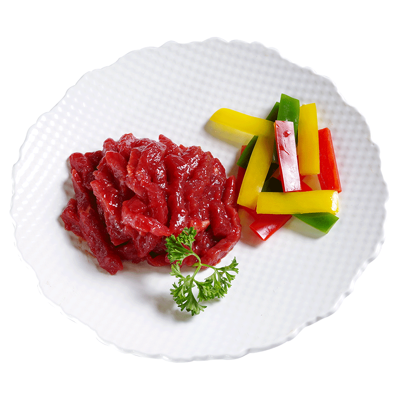 原味牛柳 祥泰丰原味牛柳 1kg 便捷菜牛肉披萨专用冷冻半成品菜