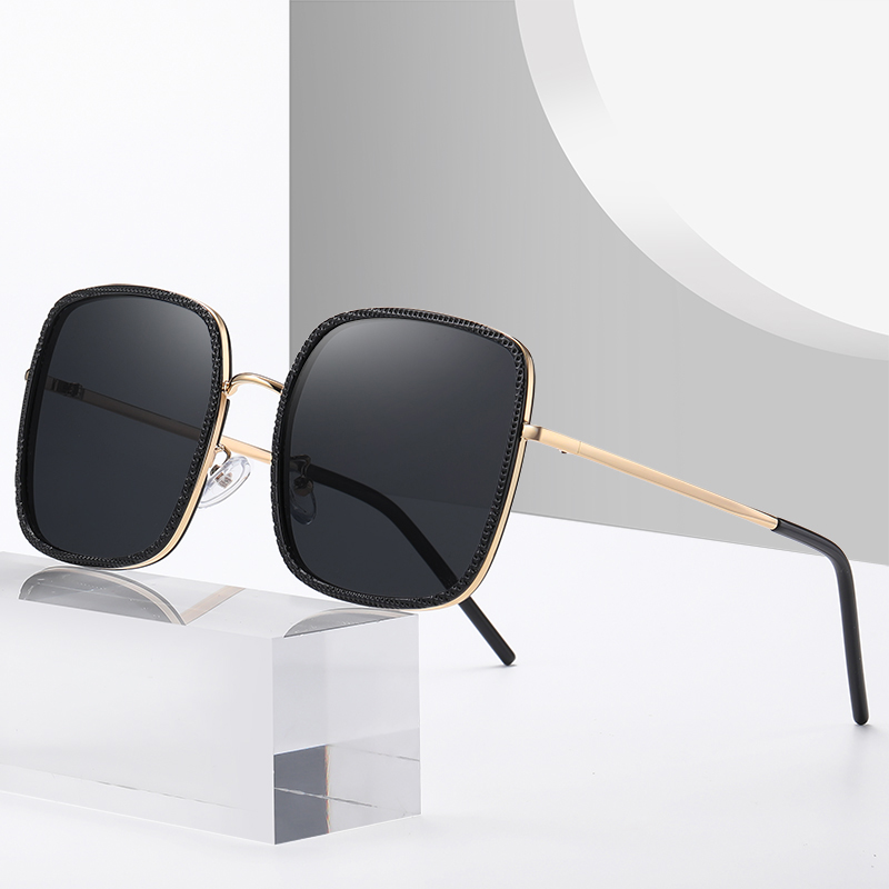 女士时尚太阳镜偏光防紫外线墨镜女潮大脸显瘦眼镜近视 - 搜唯旗舰店