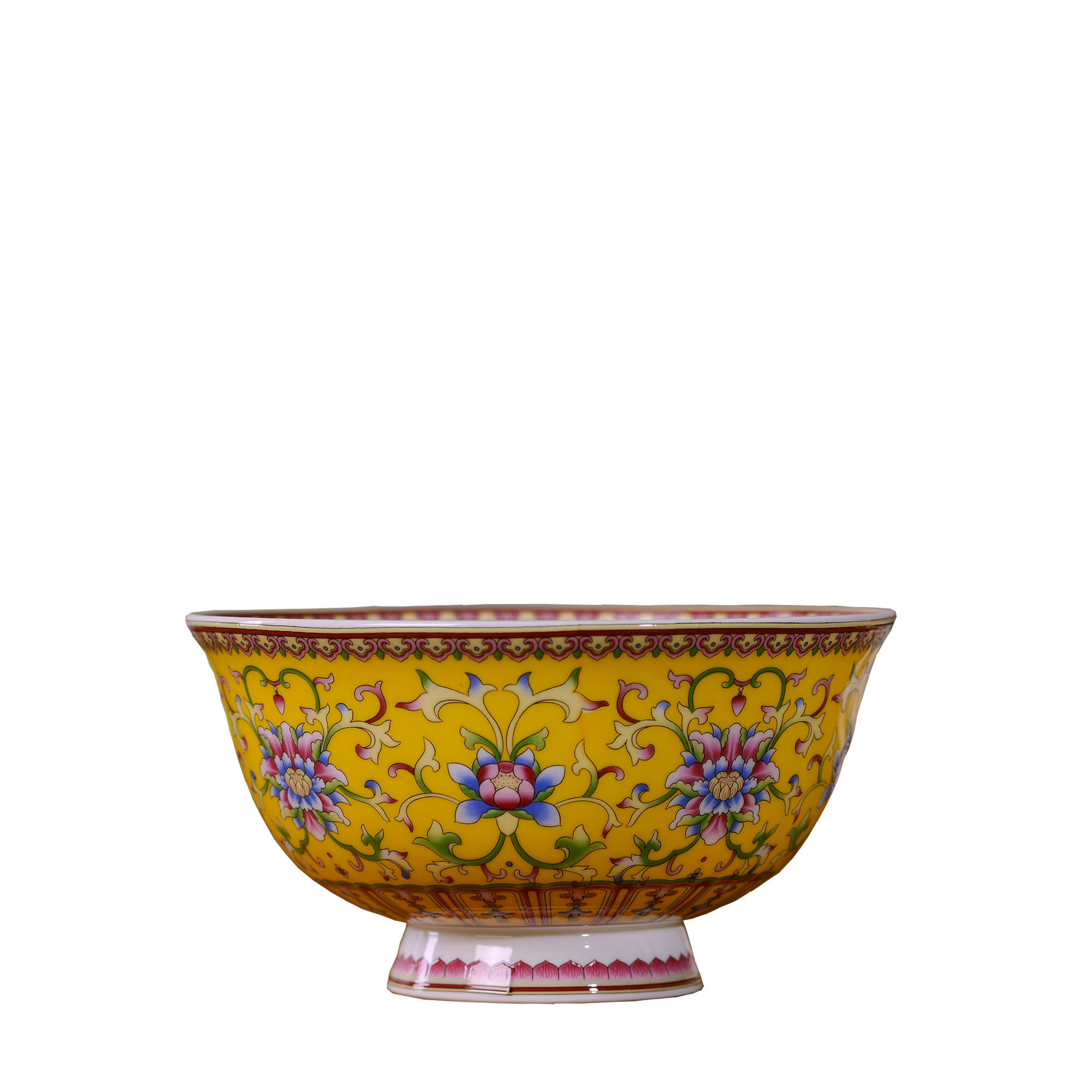 景德镇陶瓷器单碗粉彩中国国风仿古碗寿碗定制回礼碗