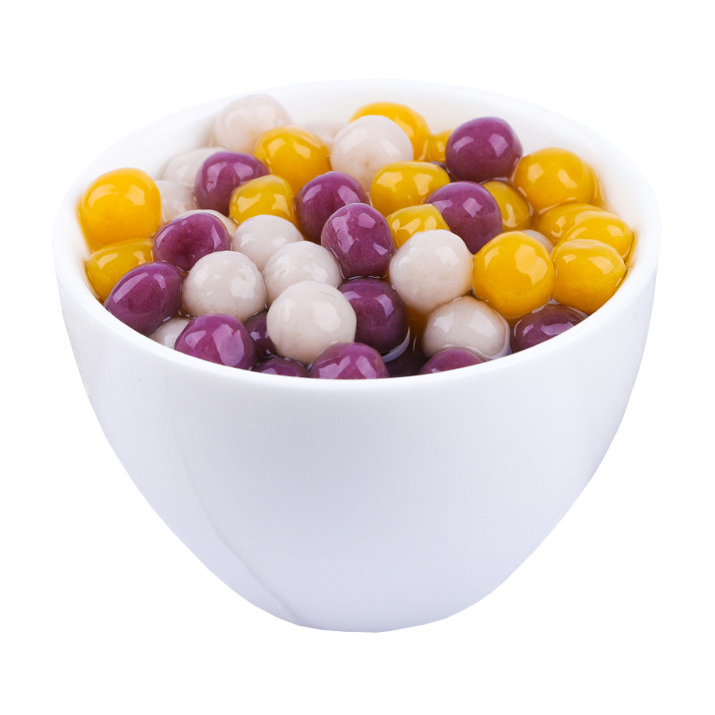 奶茶珍珠芋圆500g小圆圆子紫薯红薯芋头混装汤圆