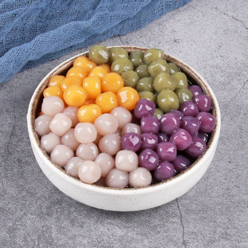 四味小芋圆混合500g珍珠奶茶茶店专用迷你小丸子芋圆