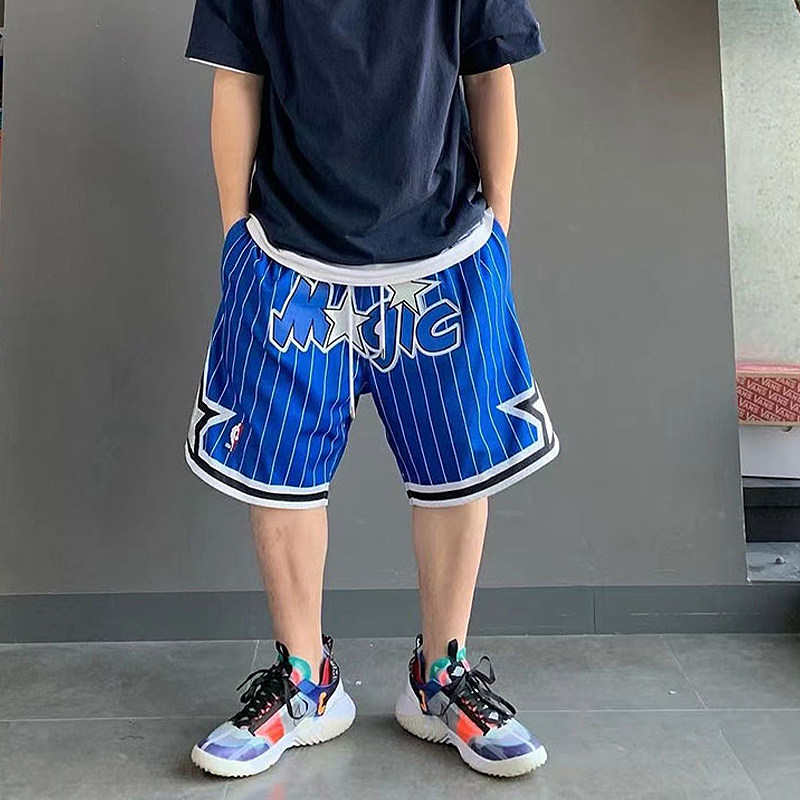 老郑justdon美式运动篮球奥兰多魔术队球裤复古jd休闲裤