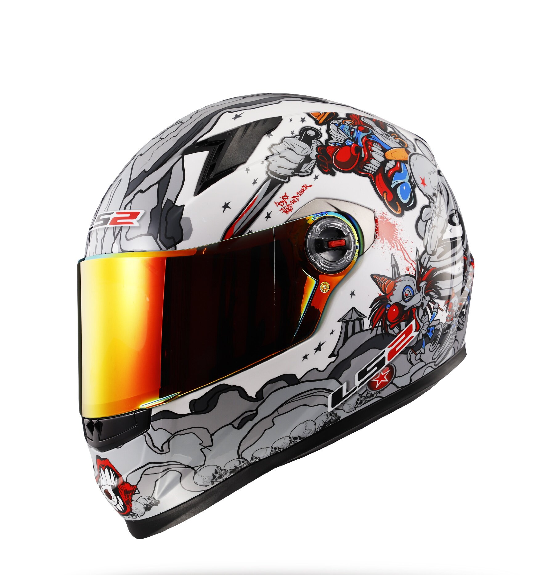 ls2摩托车3c舒适成人全盔冬季电动车男女四季摩托车头盔