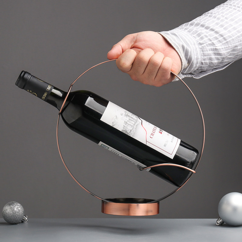 欧式创意复古客厅家居玄关隔断酒柜装饰品红酒摆件