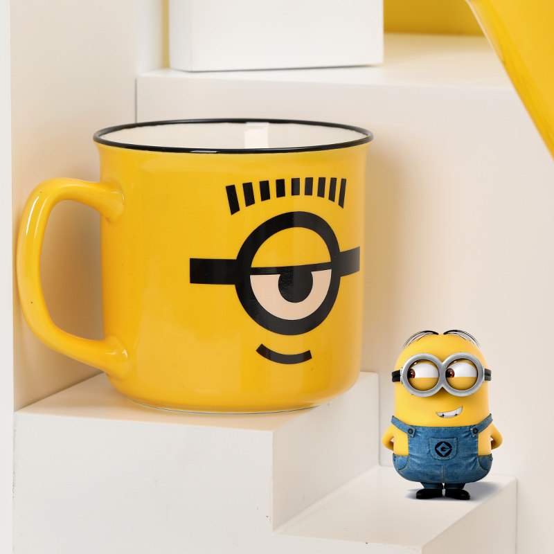 杯子小黄人卡通马克陶瓷情侣水杯创意个性潮流咖啡杯马克杯