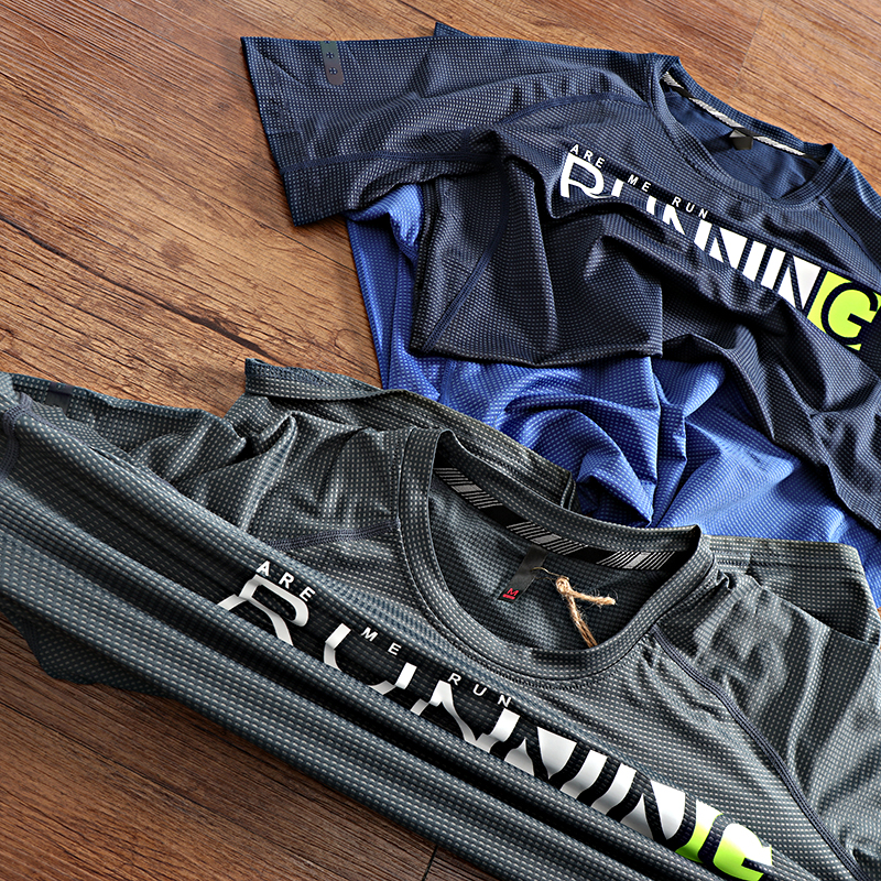 巨弹！！专业科技运动面料！透气3M反光运动短袖 速干修身T恤2561