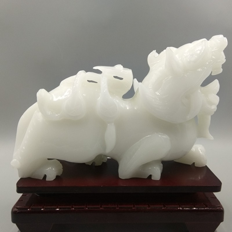 珠宝唐朝招财貔貅摆件精品玉雕雕刻阿富汗客厅珠宝奇石