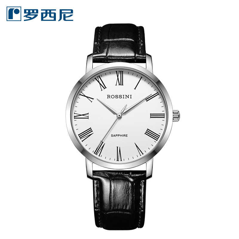 rossini罗西尼腕表男士手表休闲石英情侣表男表女正品国产腕表