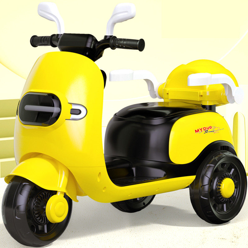 儿童电动摩托车三轮车男孩女孩宝宝电瓶电瓶车车小孩可坐人儿童电动车