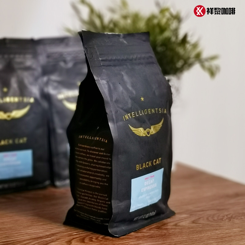 【特价】美国直采 知识分子黑猫decaf低因意式浓缩咖啡豆340g现货