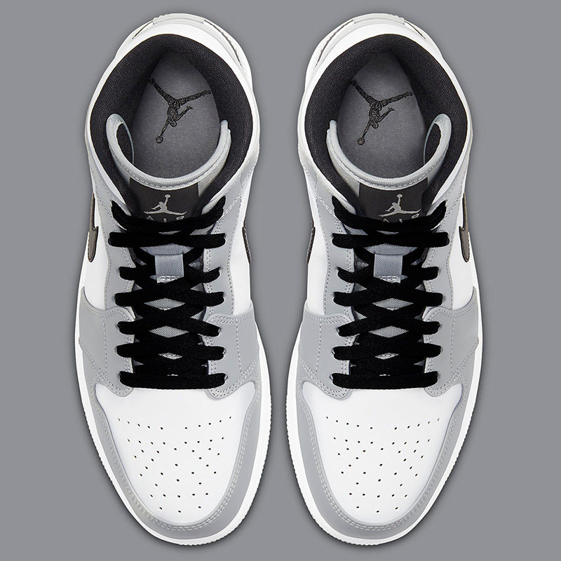 油腻airjordanmidaj1伯爵烟灰男子中帮篮球鞋篮球鞋