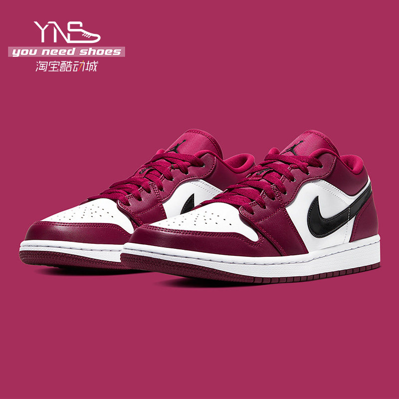 airjordanlowaj1酒红脚趾芝加哥男鞋女鞋低帮篮篮球鞋