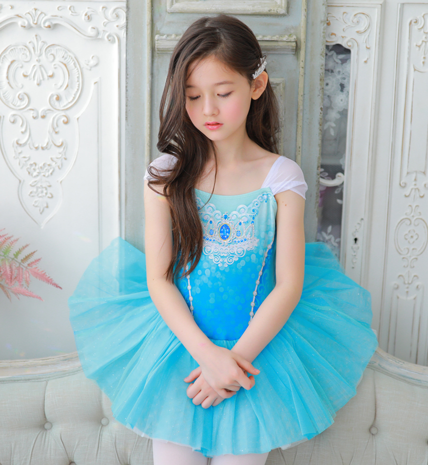 韩国进口儿童漂亮舞蹈蓬蓬女童芭蕾启蒙练功儿童演出服