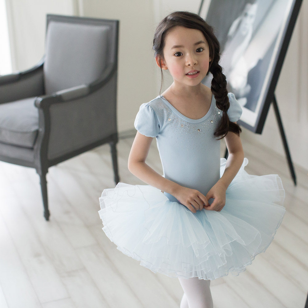 韩国芭蕾练功漂亮启蒙舞蹈芭蕾舞女孩进口蓬蓬儿童演出服