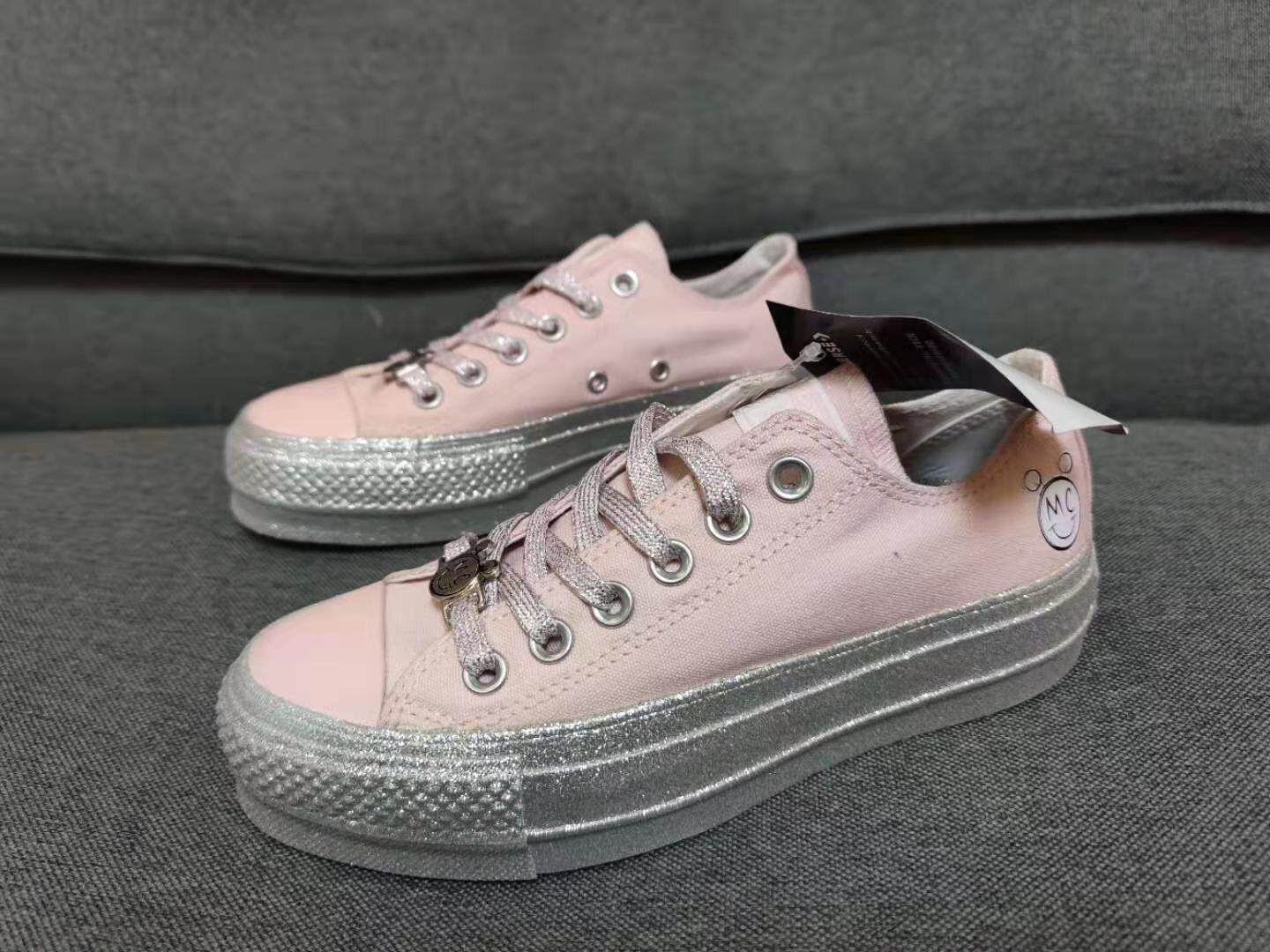 匡威mileycyru麦莉联名松糕鞋增高帆布鞋562237562251帆布鞋