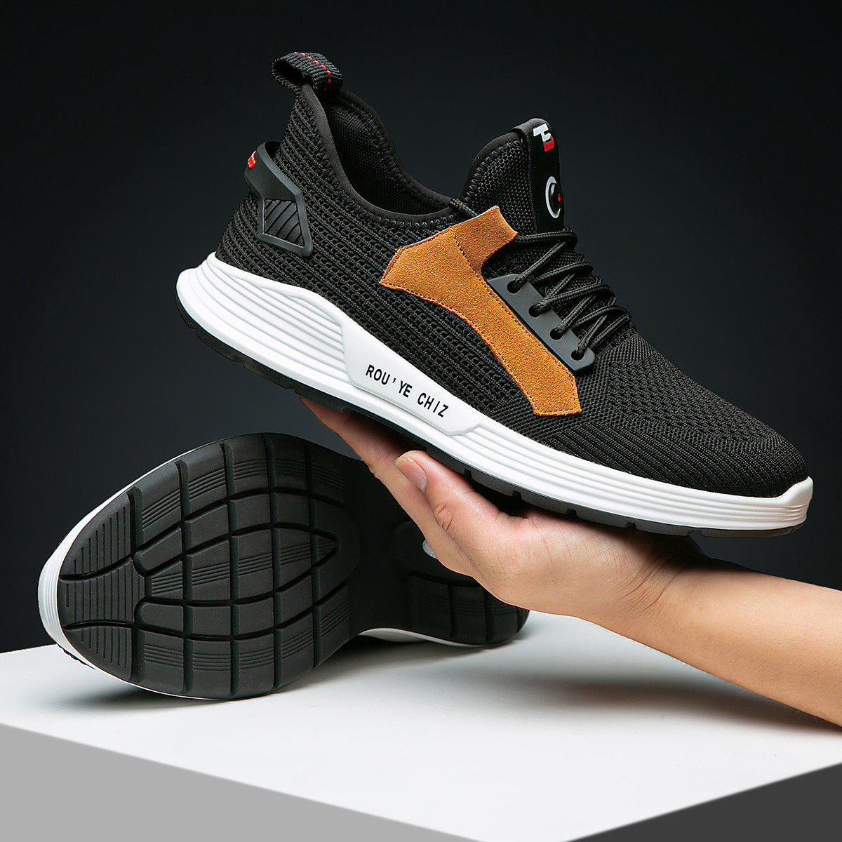 稻草人男鞋新款春季韩版潮流男士运动休闲时尚休闲鞋