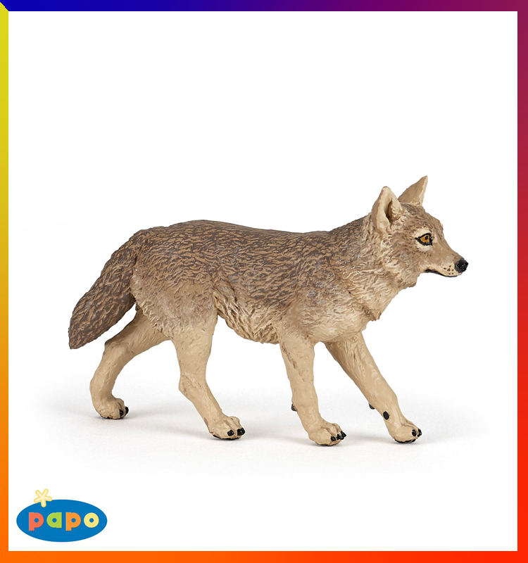 papo2020年新款胡狼豺狼仿真动物模型玩具50259仿真