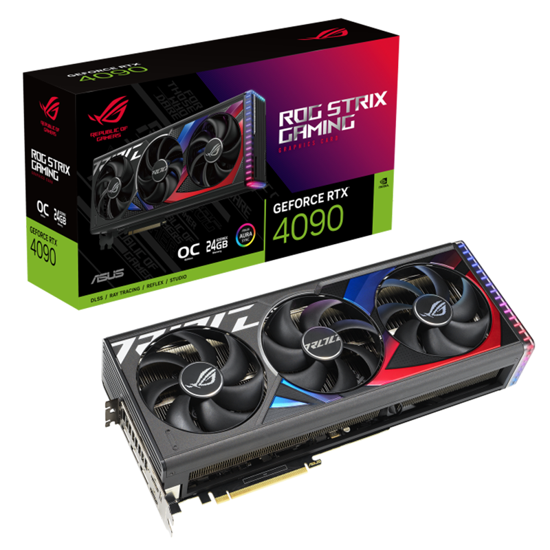 rog华硕strix猛禽rtx4090显卡oc24g游戏电竞设计显卡