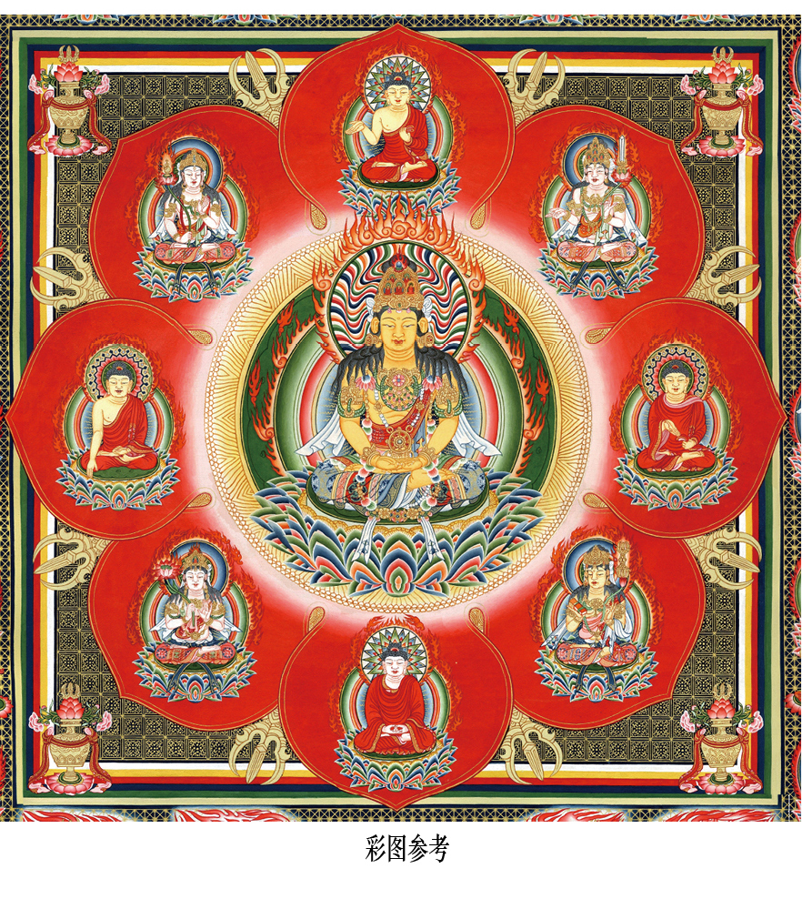 唐卡佛像描金胎藏界曼荼罗大日如来如来佛diy手绘diy