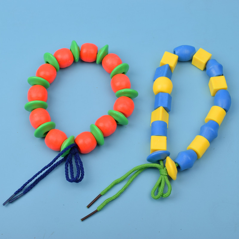 幼儿儿童串珠珠子玩具穿线穿绳女孩手工diy建构