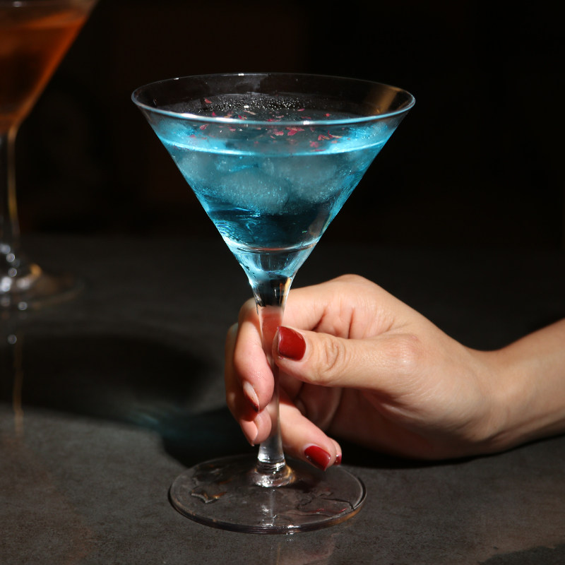 鸡尾鸡尾酒酒杯酒吧喇叭马天尼日式水晶三角角马鸡尾酒杯