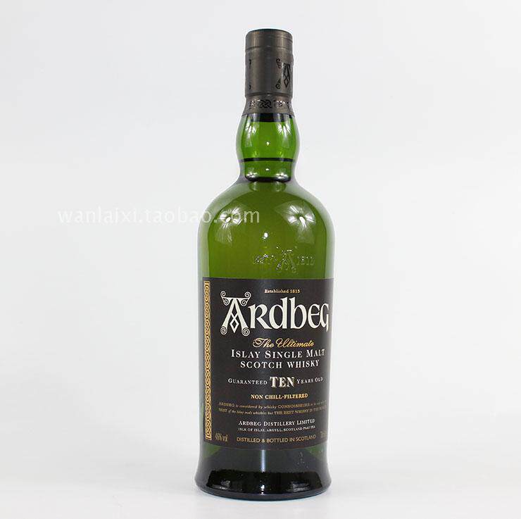 ardbeg10yo阿德贝哥阿贝10年单一麦芽威士忌700ml威士忌