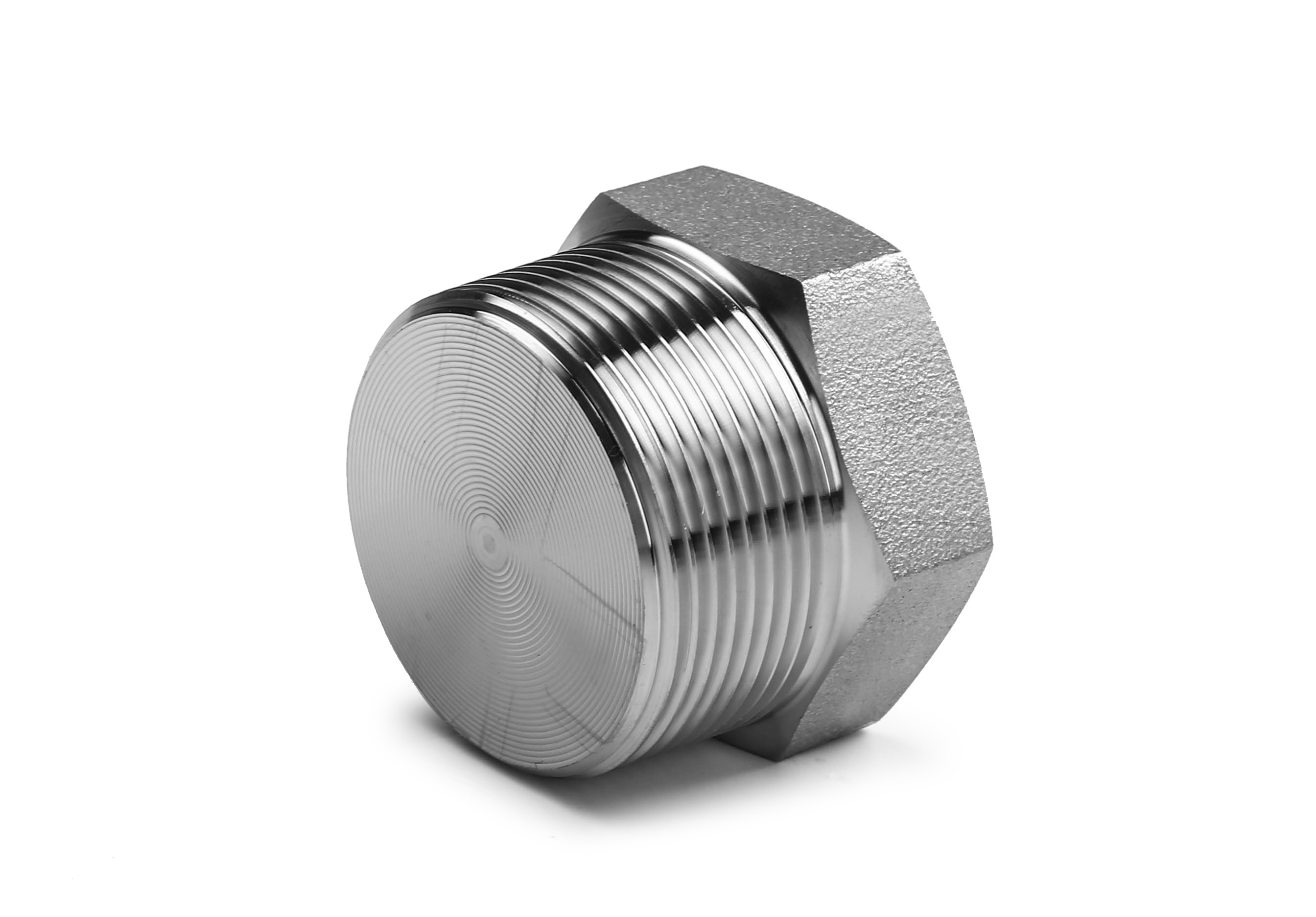 外六角实心堵头npt耐210kg高压管件3000lb锻304316l丝牙螺纹114