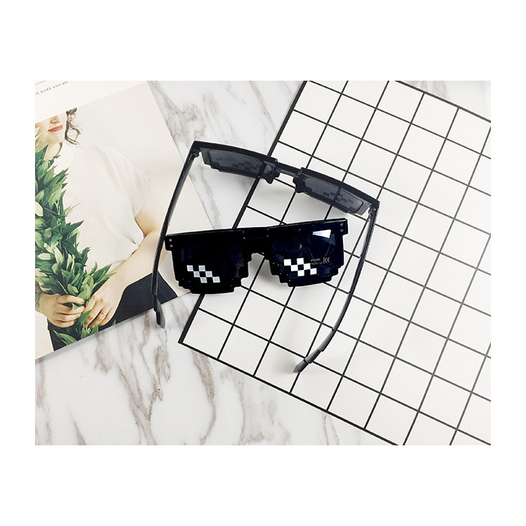 社会人动漫二次元周边我的世界马赛克像素装b网红眼镜装逼墨镜