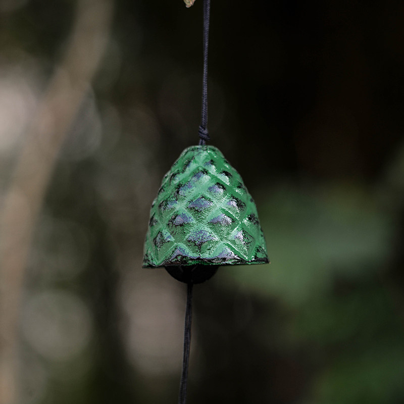 日式铸铁风铃复古铁器铃铛松果和风祈福挂饰风铃及配件