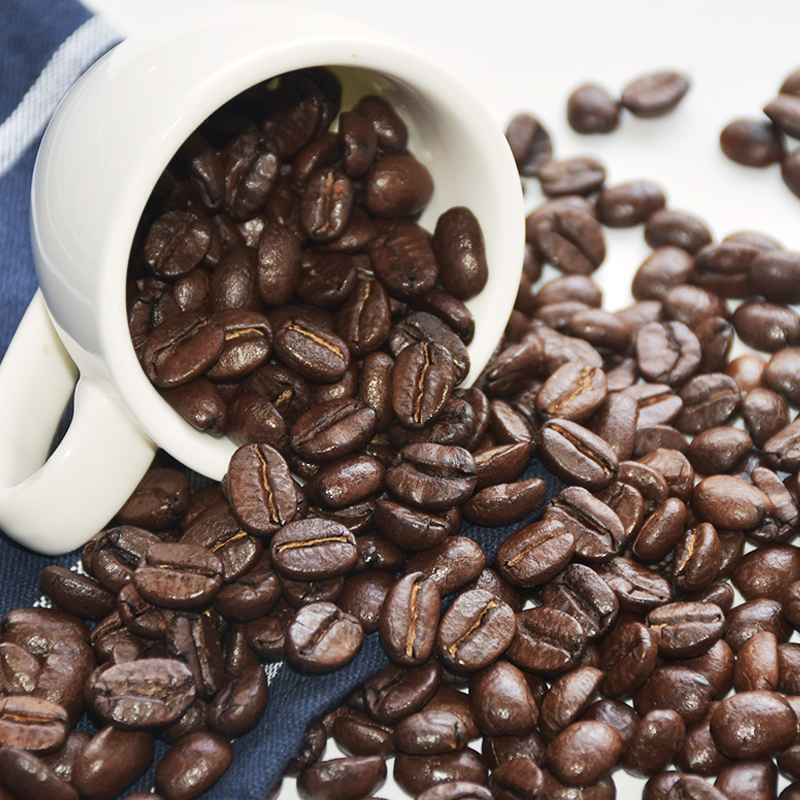 btm622意式浓缩咖啡豆进口生豆新鲜烘焙可现磨黑咖啡粉454g弗莱士