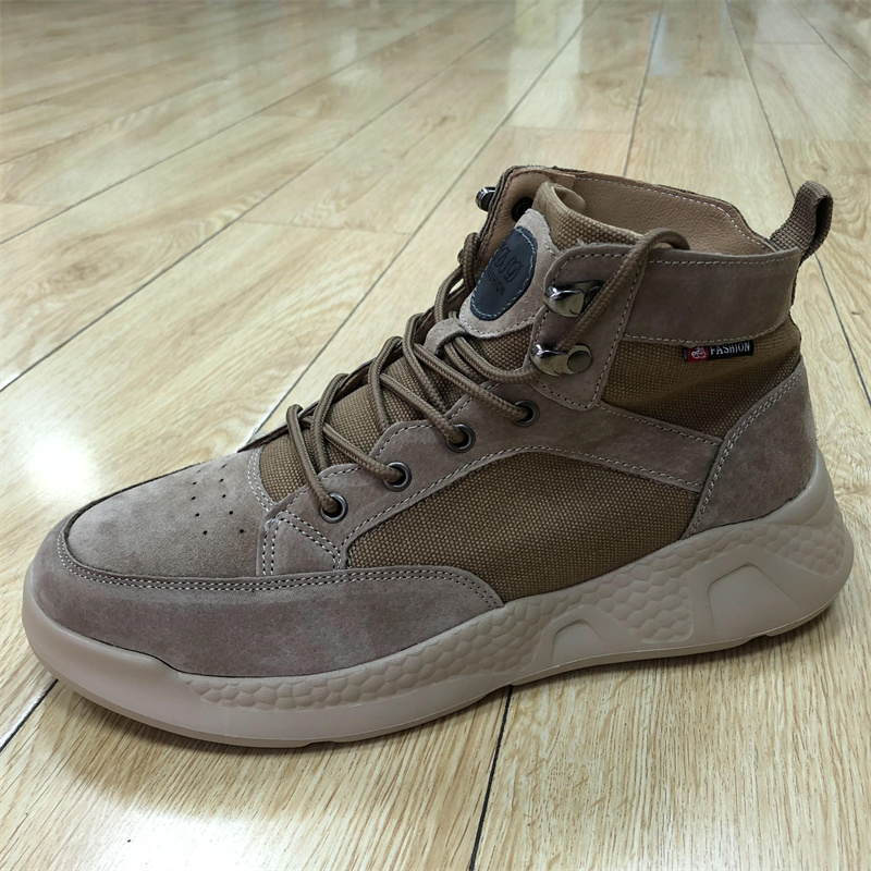 捡漏商场超市200多元撤柜秋款高帮真皮休闲鞋 男轻便厚底青年潮鞋