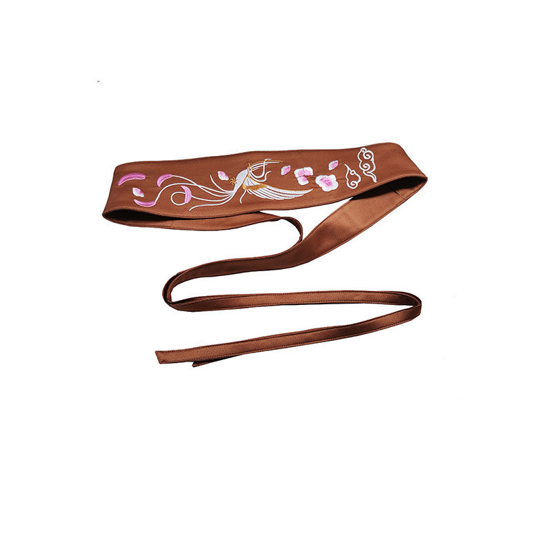 国风汉服腰带宽刺绣双面绣花女士连衣裙大衣毛衣连衣裙子束腰腰封