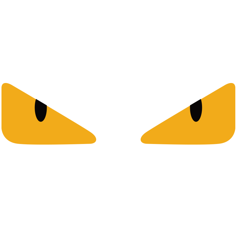 反光小牛小牛电动电动车潮贴划痕遮挡小恶魔眼睛贴花汽车装饰贴