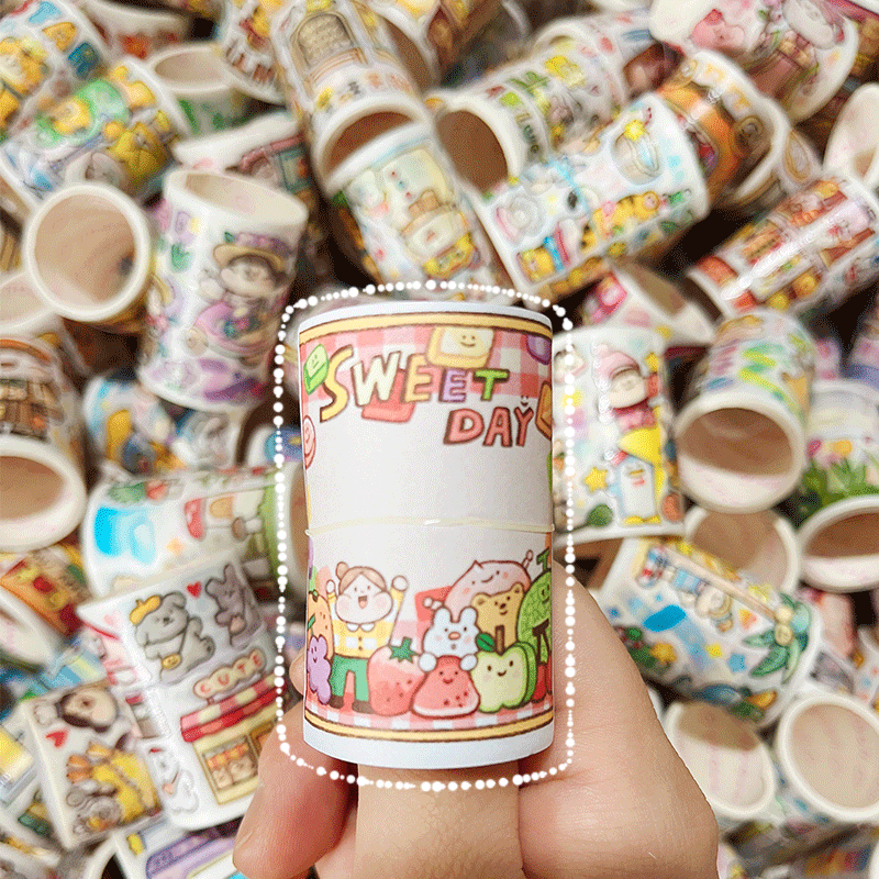 胶带肉球meatball余卷分装福袋鲜花角落商业街手帐和纸胶带