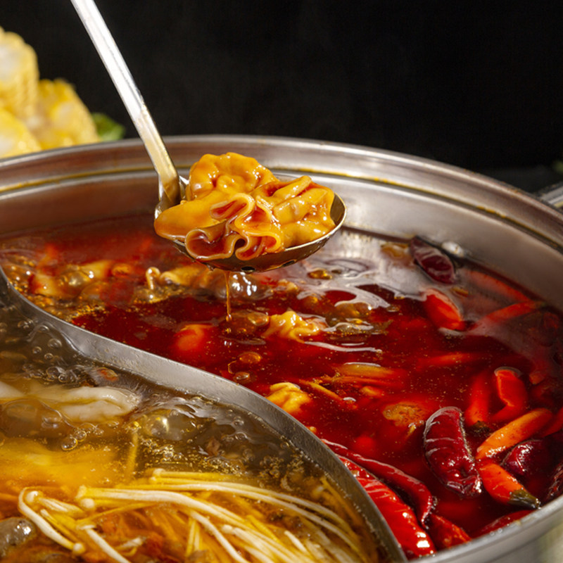重庆肖佬五火锅底料400g麻辣火锅料红汤老火锅牛油麻辣烫浓缩底料