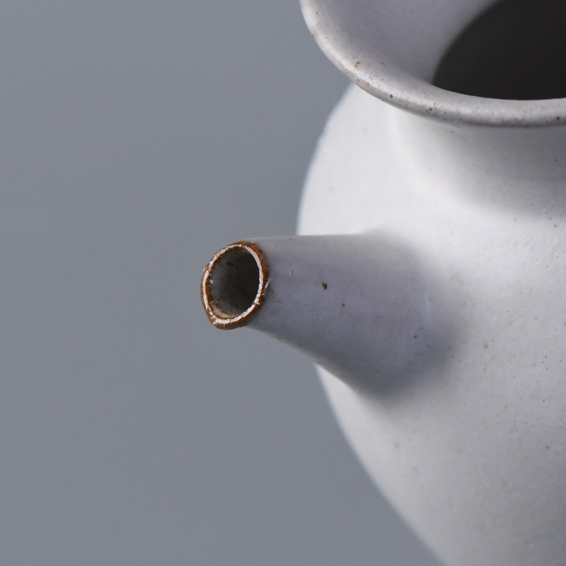 中式仿古漳州窑开片公道手工粗陶白瓷茶器匀杯茶杯