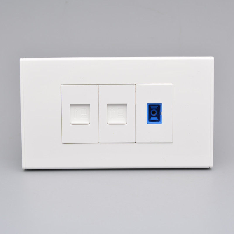 面板宽带光钎sc网线电脑千兆2位光纤网络电脑插座