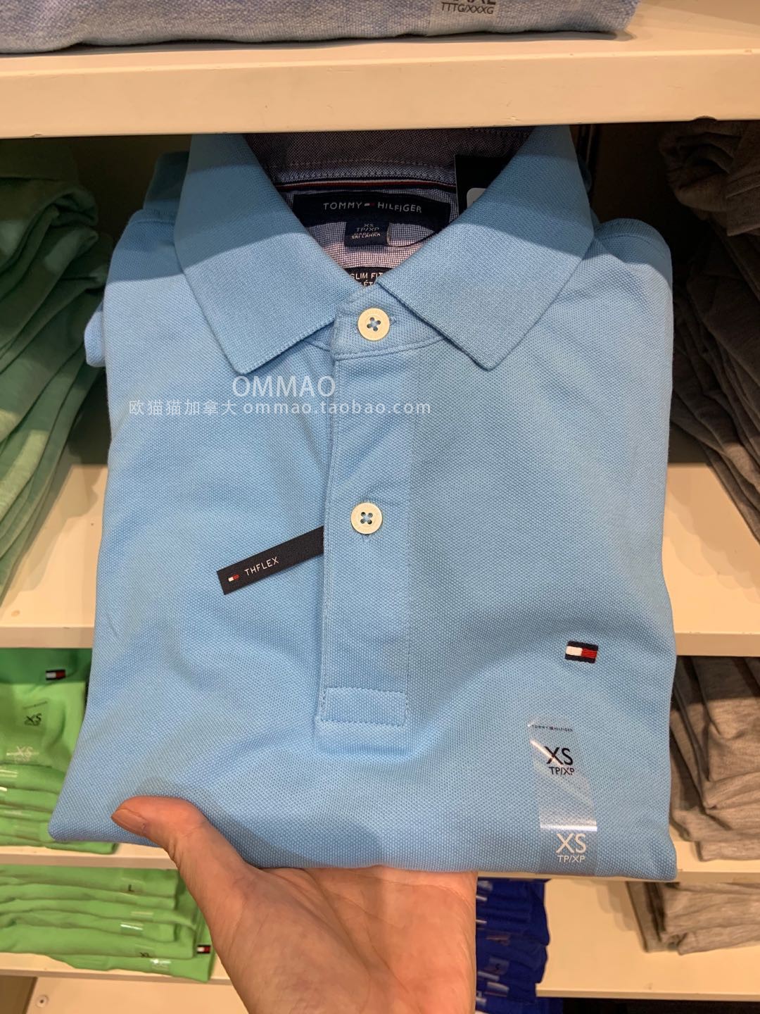 欧猫猫加拿大tommy Hifiger汤米男士Polo衫短袖slim fit修身版