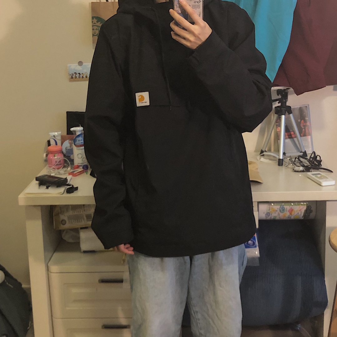 正确版本Carhartt卡哈特连帽冲锋衣夹克防风防水男女情侣潮牌外套