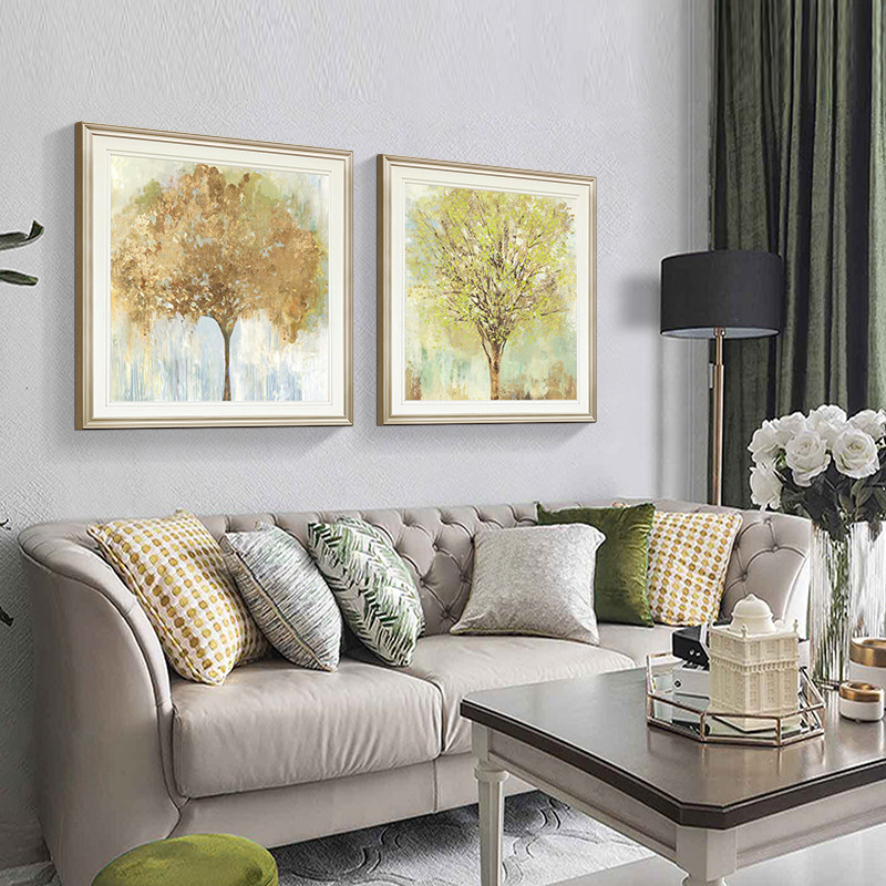 客厅美式装饰画沙发背景墙壁画现代轻奢卧室餐厅现代装饰画