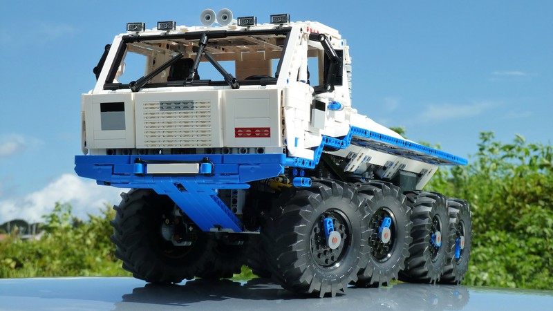 科技积木荒川新版拖拉tatrat8138x8profa卡车moc-27092塑料积木