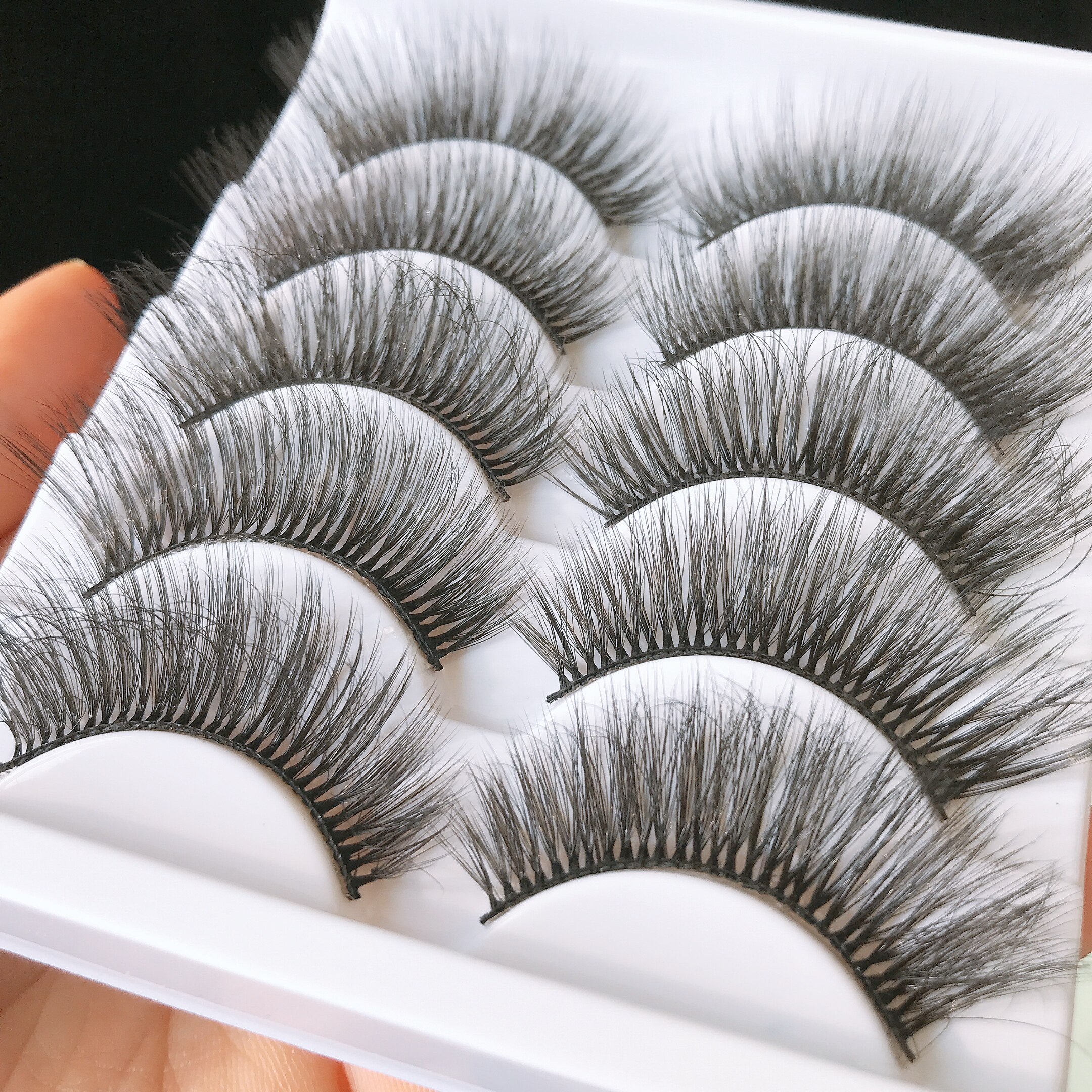 睫毛3d加长混血手工水貂毛假欧美风立体自然化妆