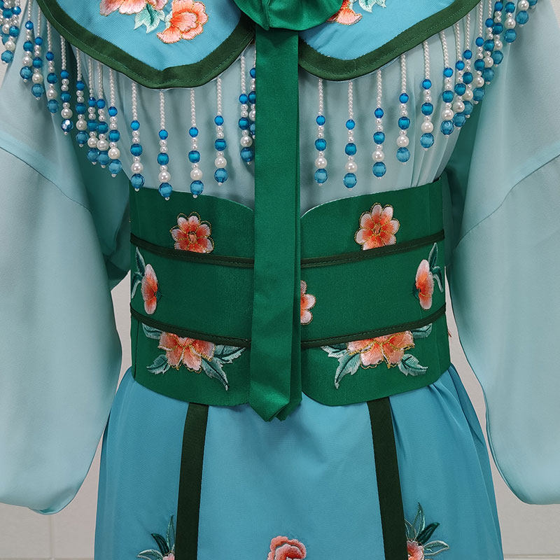 戏剧戏曲新款花旦女兵三看御妹款越剧黄梅戏戏服民族服装