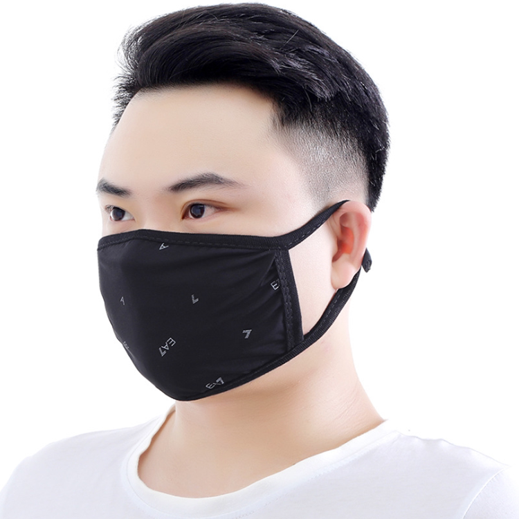 男士防风防护夏季透气冰丝面罩防晒口罩黑色口罩