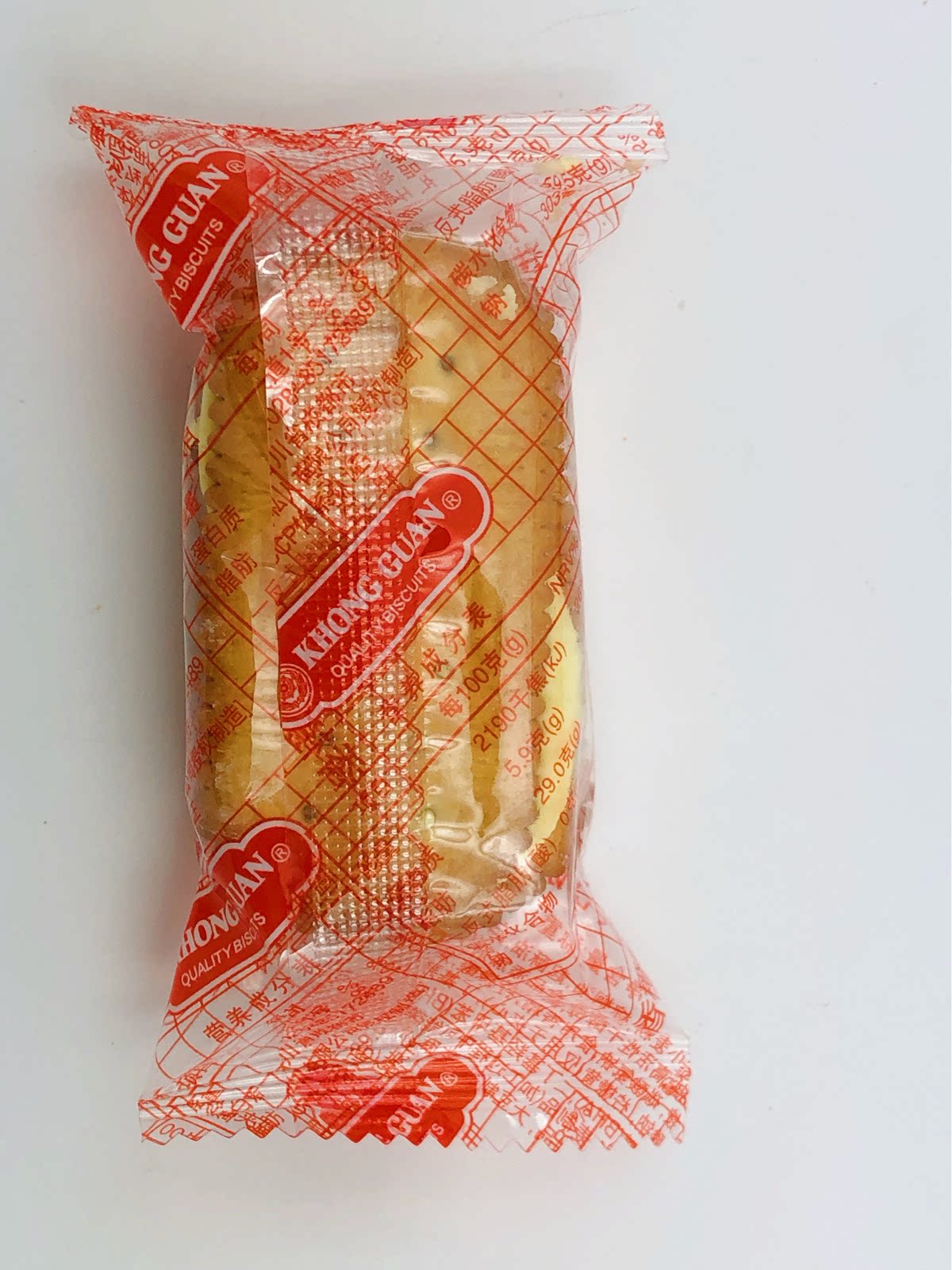 饼干康元香橙夹心500克散装味道夹心饼干