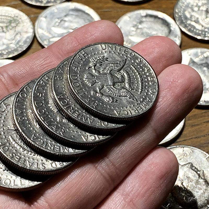 魔术专用美国进口amorhalfdollar美分硬币道具魔术道具