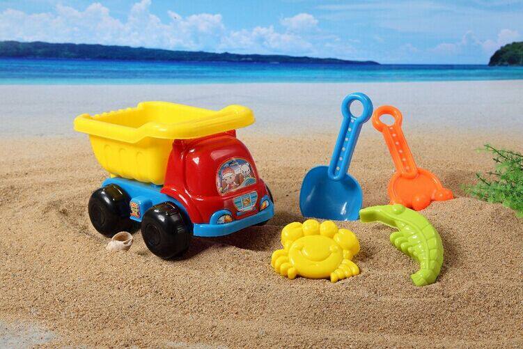 玩具玩具车建雄沙滩车宝宝海滩挖沙戏水明子工具惯性
