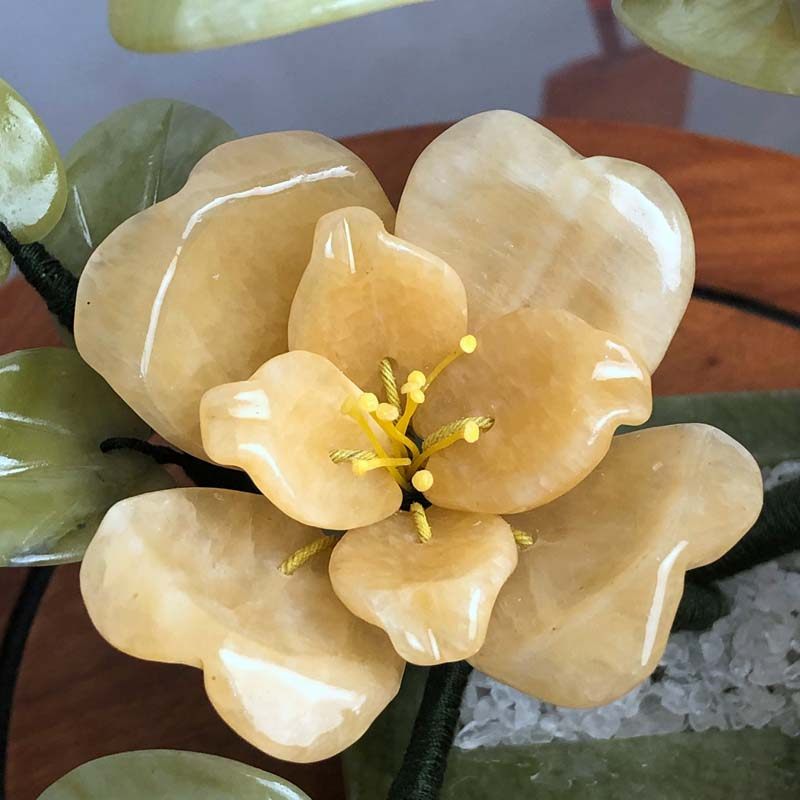 摆件玫瑰花玉石客厅创意装饰家居饰品办公室酒柜电视柜摆件