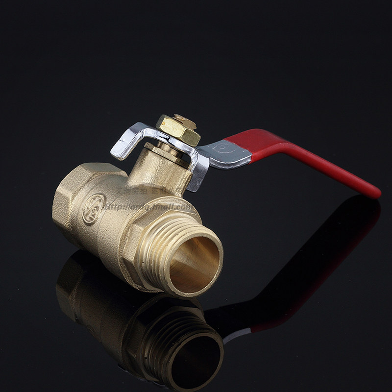 加厚4分内外丝长柄球阀 dn15高压进水阀 1/2"热水器铜阀门