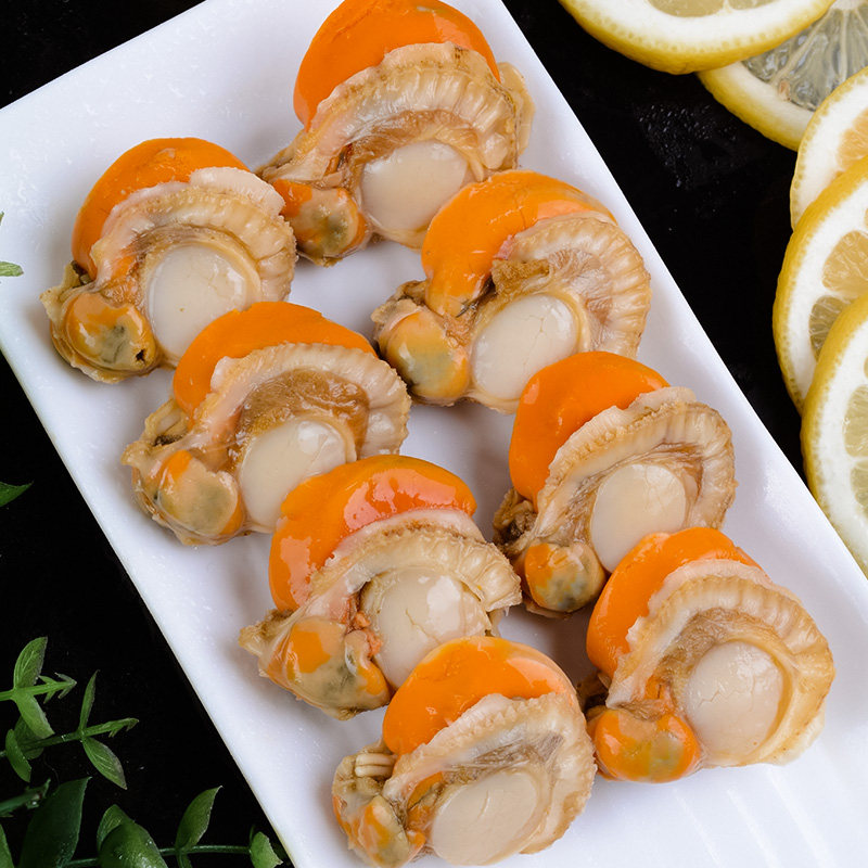 扇贝肉大扇贝冷冻即食鲜活海鲜水产新鲜超大蒜蓉粉丝扇贝虾夷扇贝